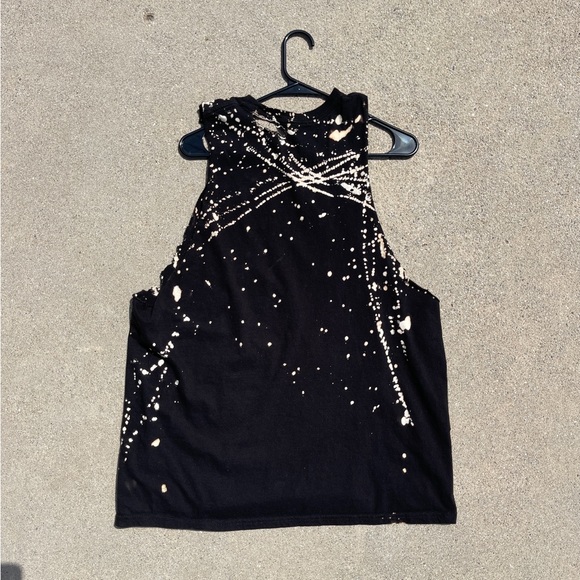 Bleached Distressed Mod Sun Cut-Off. Size XL - Picture 2 of 2